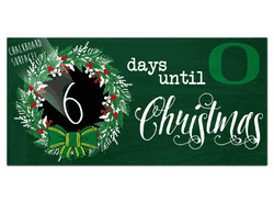 Oregon Ducks Chalk Christmas Countdown 6x12 Sign