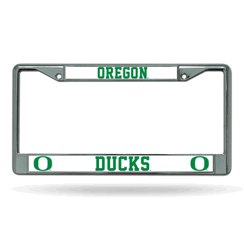 Oregon Ducks Standard Chrome Frame with Plastic Inserts 12