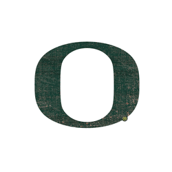 Oregon Ducks Distressed Logo Cutout Sign