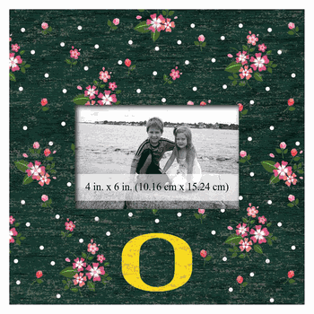 Oregon Ducks Floral 10x10 Frame