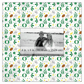 Oregon Ducks Floral Pattern 10x10 Frame