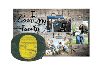 Oregon Ducks I Love my Family Clip Frame