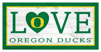 Oregon Ducks Love 6x12 Sign