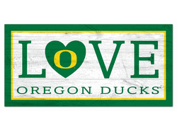 Oregon Ducks Love 6x12 Sign