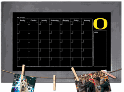 Oregon Ducks Monthly Chalkboard with frame & clothespins 11x19 Sign