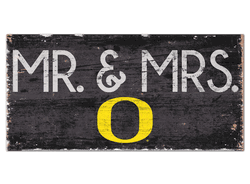 Oregon Ducks Mr & Mrs Sign