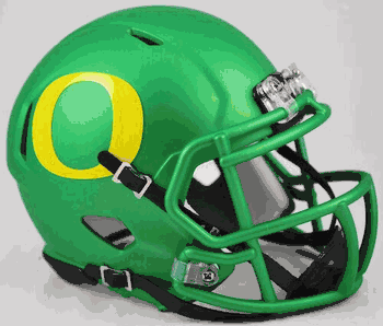 Oregon Ducks NCAA Mini Speed Football Helmet Apple Green