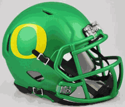 Oregon Ducks NCAA Mini Speed Football Helmet Apple Green