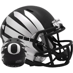 Oregon Ducks NCAA Mini Speed Football Helmet Black w/Wing