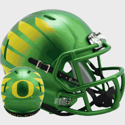 Oregon Ducks NCAA Mini Speed Football Helmet Painted w/Wing