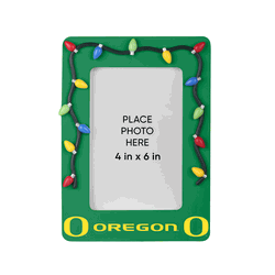 Oregon Ducks Picture Frame with Holiday Lights