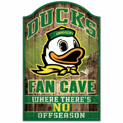 Oregon Ducks Sign 11x17 Wood Fan Cave Design