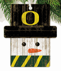 Oregon Ducks Snowman Ornament