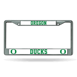 Oregon Ducks Standard Chrome Frame with Plastic Inserts 12" x 6" Car/Truck Auto Accessory