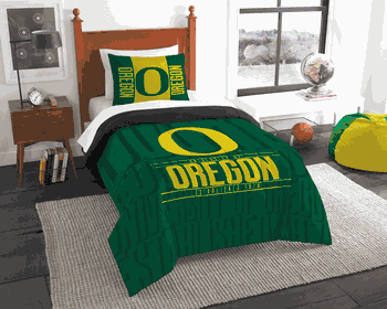 NCAA Oregon Ducks Modern Take Twin Comforter Set