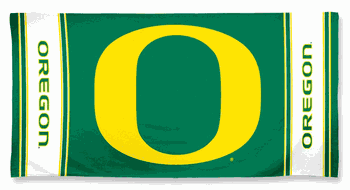 Oregon Ducks Towel 30x60 Beach Style