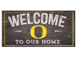 Oregon Ducks Welcome Distressed 6 x 12