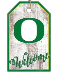 Oregon Ducks Welcome Team Tag 11x19 Sign