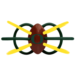 Oregon Ducks Winkle Teether Rattle