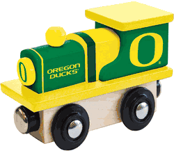 Oregon Ducks Wood Train Engine
