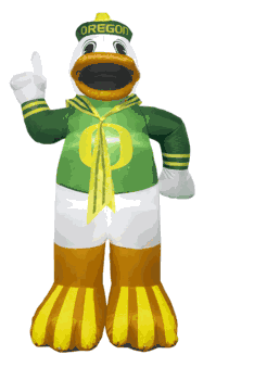 Oregon Ducks Inflatable 7 Ft Team Mascot