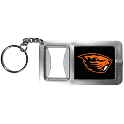 Oregon St. Beavers Flashlight Key Chain with Bottle Opener