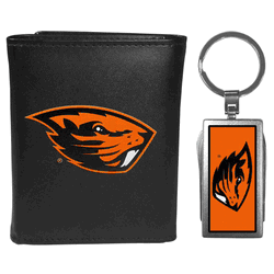 Oregon St. Beavers Tri-fold Wallet & Multitool Key Chain