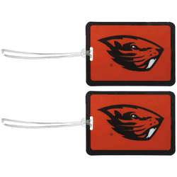 Oregon St. Beavers Vinyl Luggage Tag, 2pk