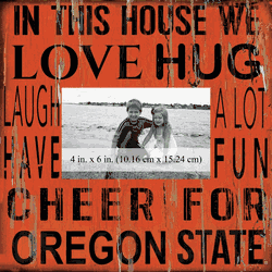 Oregon State Beavers 10x10 In This House Frame