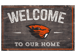 Oregon State Beavers 11X19 Welcome to Our Home Sign