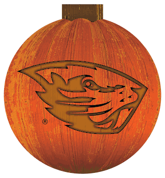 Oregon State Beavers 12 in. Halloween Pumpkin Sign