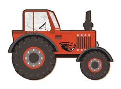 Oregon State Beavers 12" Tractor Cutout Sign
