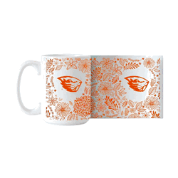 Oregon State Beavers 15oz Botanical Sublimated Mug