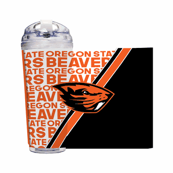 Oregon State Beavers 24 Oz Hinged Lid Tumbler