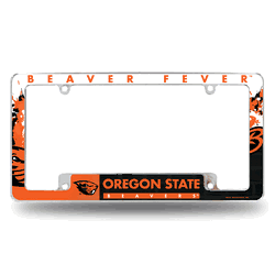 Oregon State Beavers All Over Chrome Frame