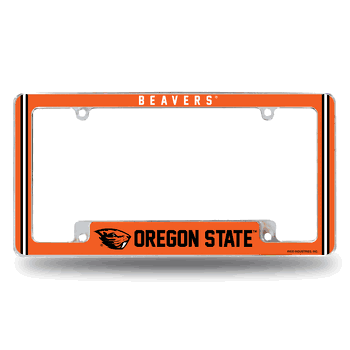 Oregon State Beavers Alternate Design All Over Chrome Frame