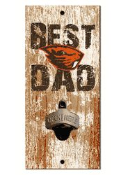 Oregon State Beavers Best Dad Bottle Opener Wood Sign