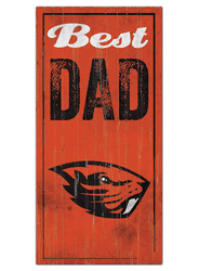 Oregon State Beavers Best Dad Sign