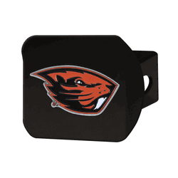 Oregon State Beavers Black Metal Hitch Cover - 3D Color Emblem