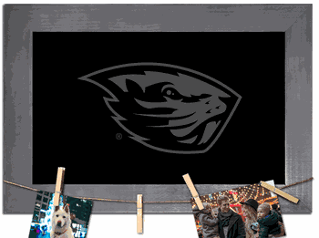 Oregon State Beavers Blank Chalkboard with frame & clothespins 11x19 Sign