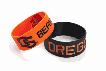 Oregon State Beavers Bracelets - 2 Pack Wide
