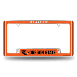 Oregon State Beavers Classic 12" x 6" Chrome All Over Automotive License Plate Frame