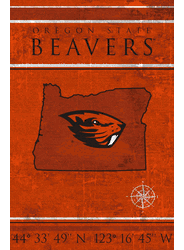 Oregon State Beavers Coordinates 17x26