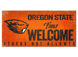 Oregon State Beavers Fans Welcome Sign