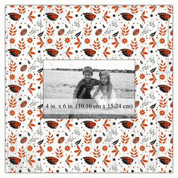 Oregon State Beavers Floral Pattern 10x10 Frame