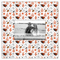 Oregon State Beavers Floral Pattern 10x10 Frame