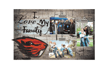 Oregon State Beavers I Love my Family Clip Frame