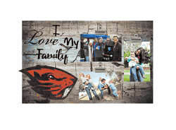 Oregon State Beavers I Love my Family Clip Frame