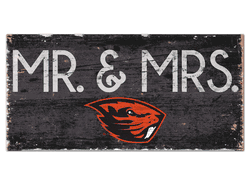Oregon State Beavers Mr & Mrs Sign
