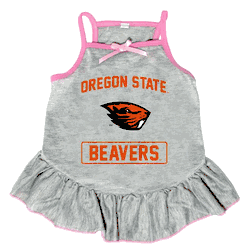 Oregon State Beavers Pet Dress Grey Type Large